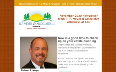 Newsletter urges estate planning checkup