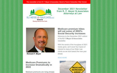 December 2021 newsletter ends year with news on four topics