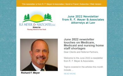 June 2022 newsletter touches on several Elder Law topics