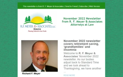 November 2022 newsletter covers retirement saving, ‘grandfamilies’ and insomnia