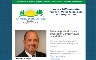 Three important topics covered in January 2025 newsletter