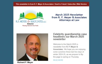 Celebrity guardianship case headlines our March 2025 newsletter